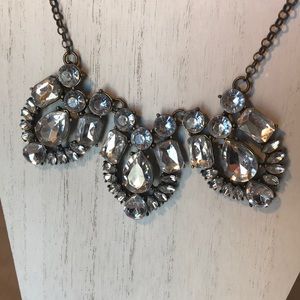 J Crew rhinestone statement necklace